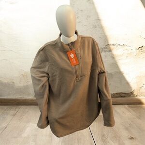 MoFiz Mens Quarter Zip Fleece Pullover